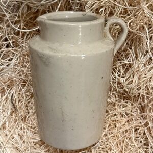 J&G Meakin / Hanley / England Ironstone Creamer Pot Apothecary Pantry Jug Bottle